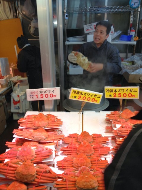 Crab on New Year's Eve? Salmon? (No. 1) New Year's Eve with the Yukino family crabs.